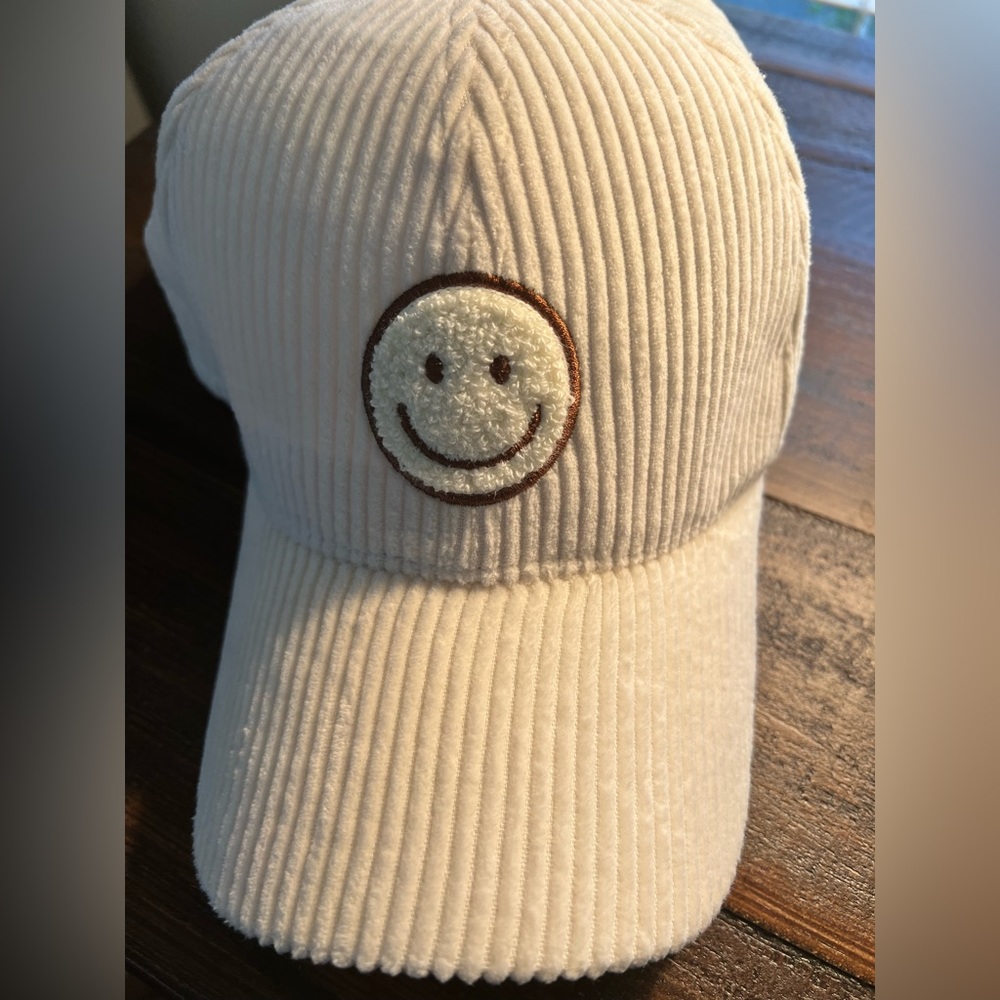 Smiley face ball cap